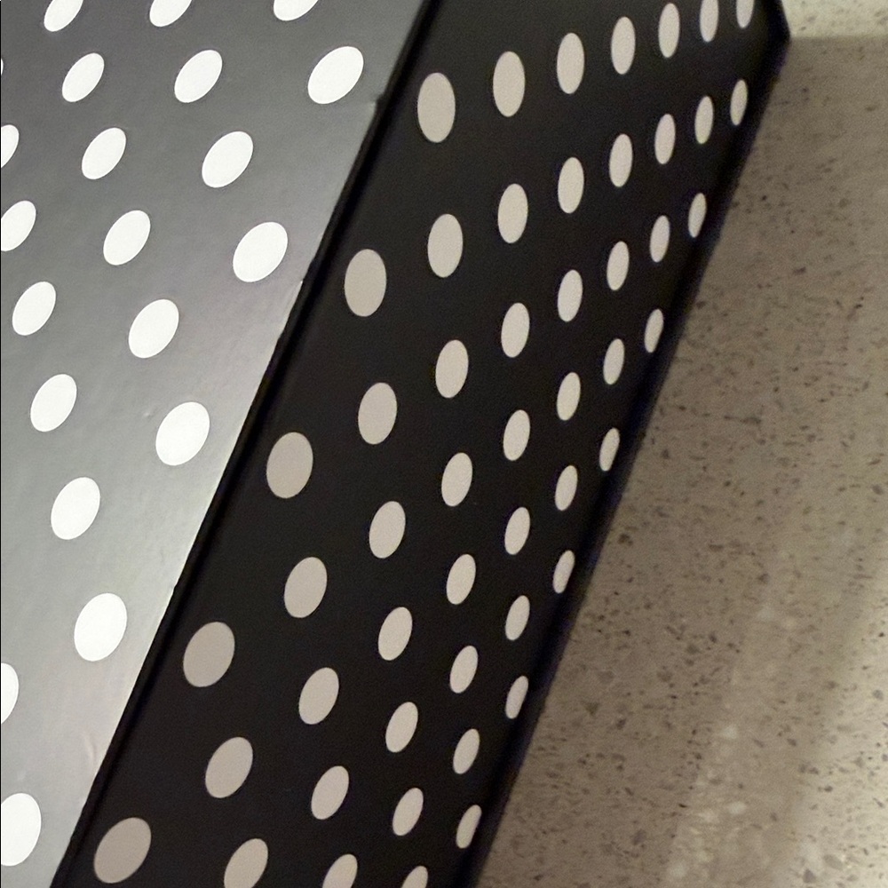 Kate Spade Black and White Polka Dot Box - Picture 5 of 8